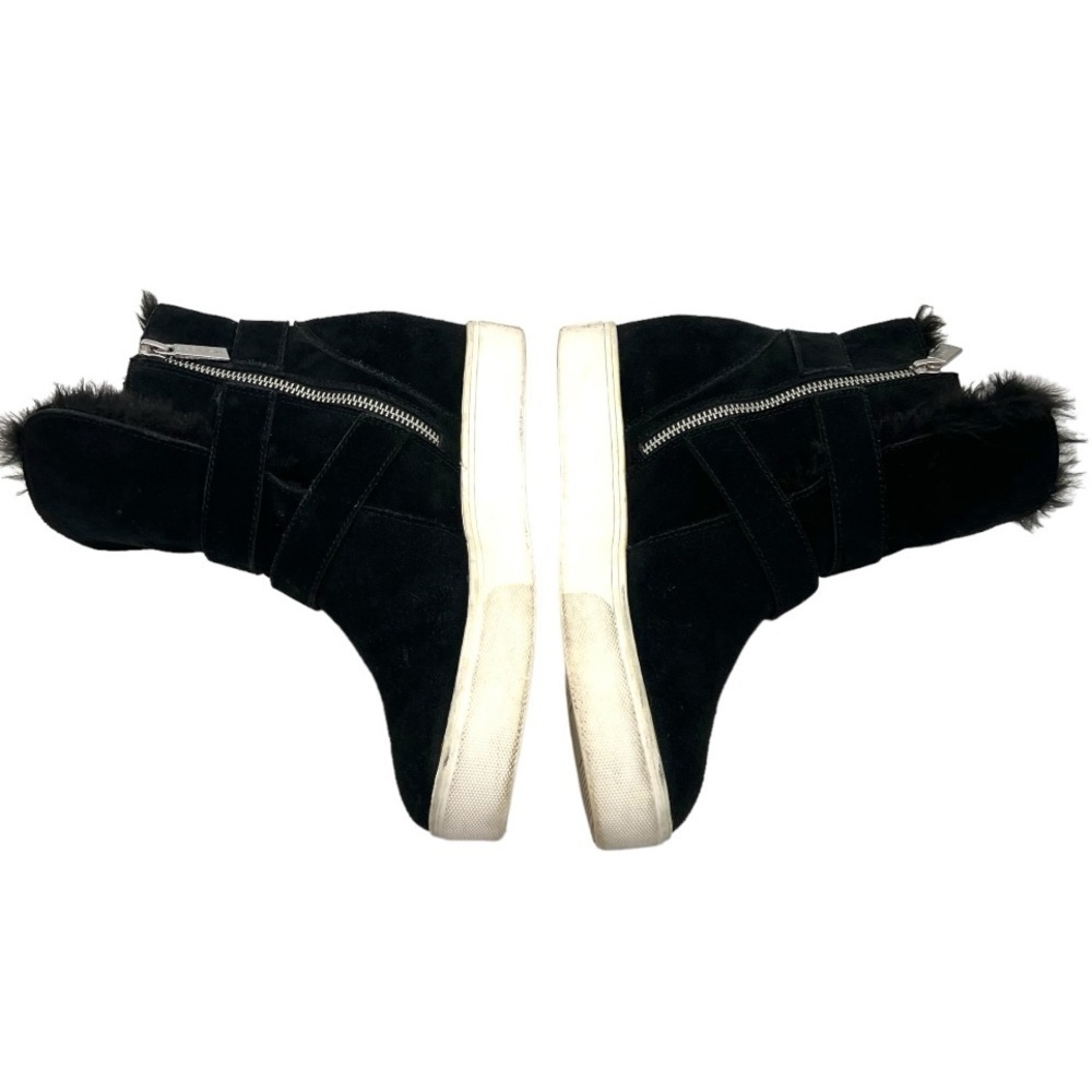 J Slides Wells Black Suede Faux Fur Lined Waterproof Cold Weather Boots Womens 8 - Picture 9 of 13